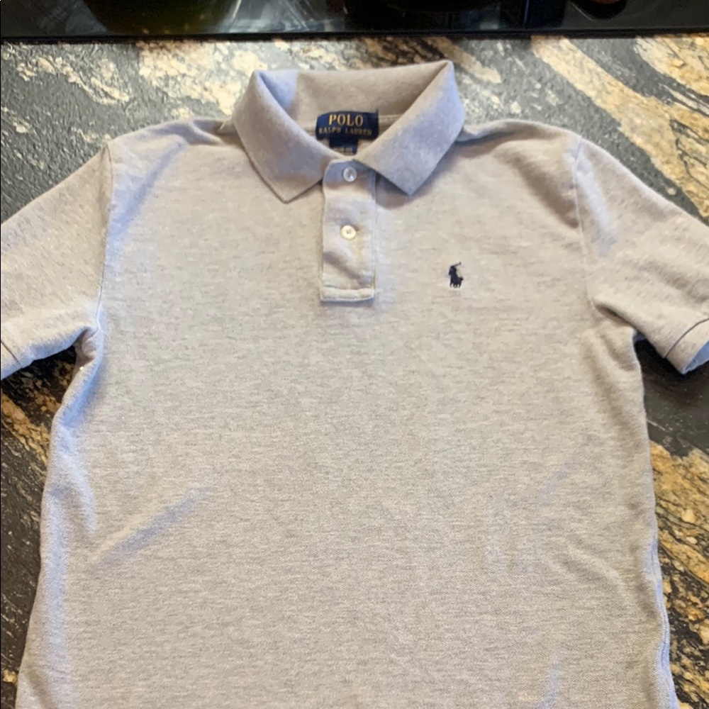Polo by Ralph Lauren Kids Gray Polo Shirt Medium 10-12